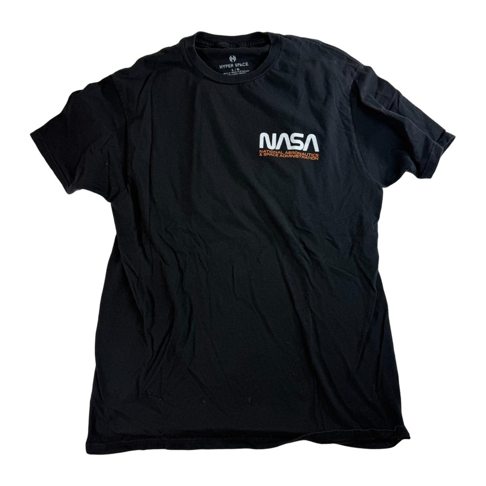 NASA Graphic T-Shirt Astronaut Space Program Heron Preston Mens Large Cotton